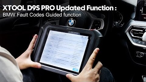 XTOOL D9S Updated Function:BMW Inspection Program
