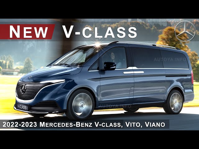 New 2023 Mercedes-Benz V-Class EQV Redesign - Render of Luxury Van and 2022  Vito or Viano Model 