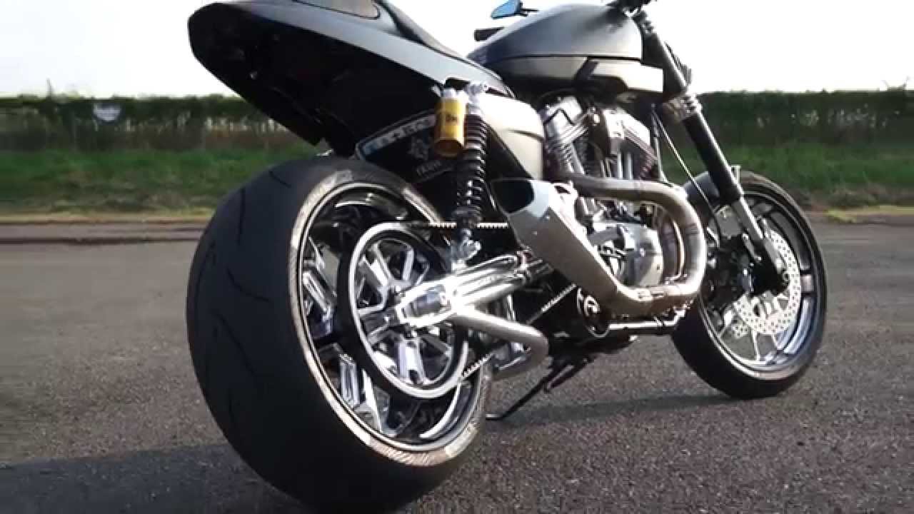 TRIJYA CUSTOM XR1200  HARLEY  DAVIDSON  Wide 240 Tire YouTube