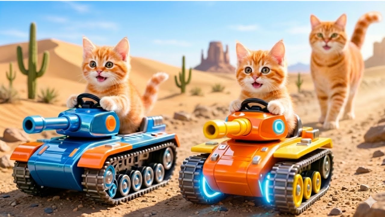 Mama Cat Trims Fur on the Farm and Makes Tiger Hat For Kittens At Home🐾🎩🐯