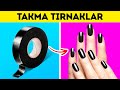 TAKMA TIRNAKLARINIZI EVDE KENDİNİZ YAPIN || KIZLAR İÇİN ÇILGINCA KENDİN YAP FİKİRLERİ VE TÜYOLAR