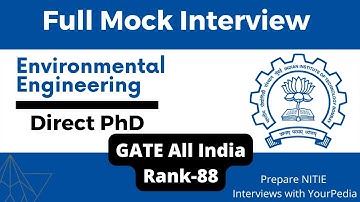 IIT Bombay Full Mock interview | Direct PhD | Waste Water Treatment | Soild Waste Management Dept.