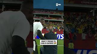 Carlos Queiroz couldn't help smiling after Ghana's 95th-minute winner :flag-gh: