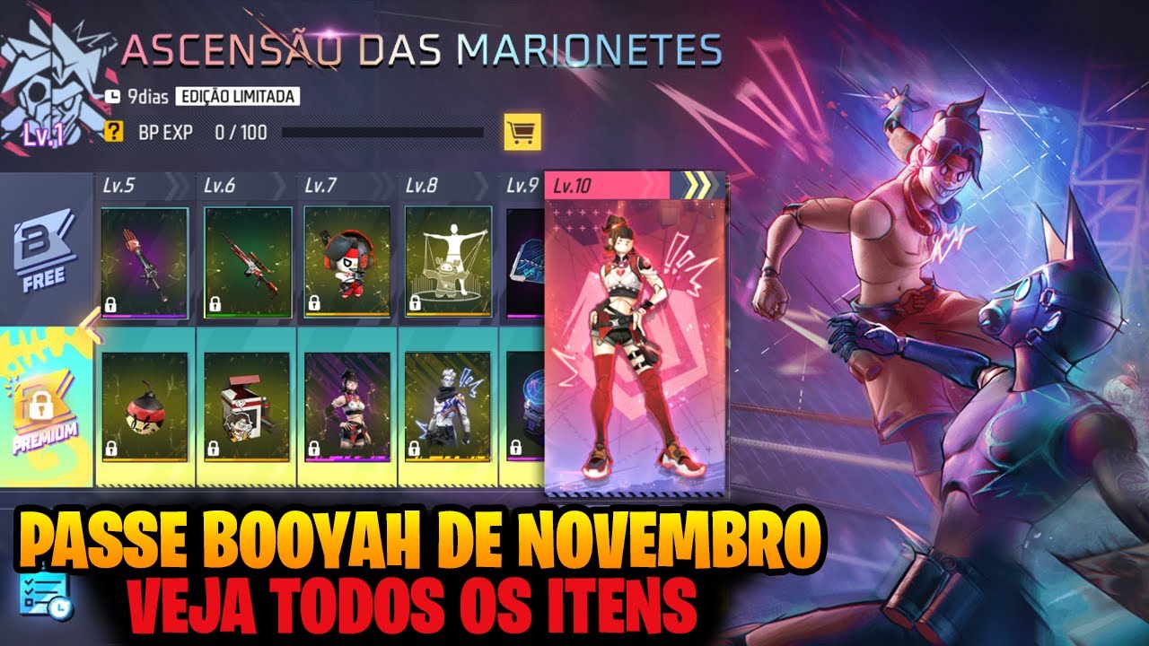 Codiguin Free Fire: veja lista de recompensas para resgatar em novembro