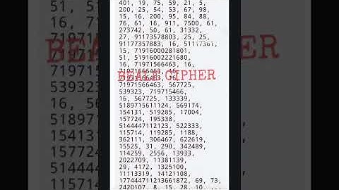 BEALE CIPHER DECODED 