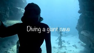 Freediving A Huge Cave 😦