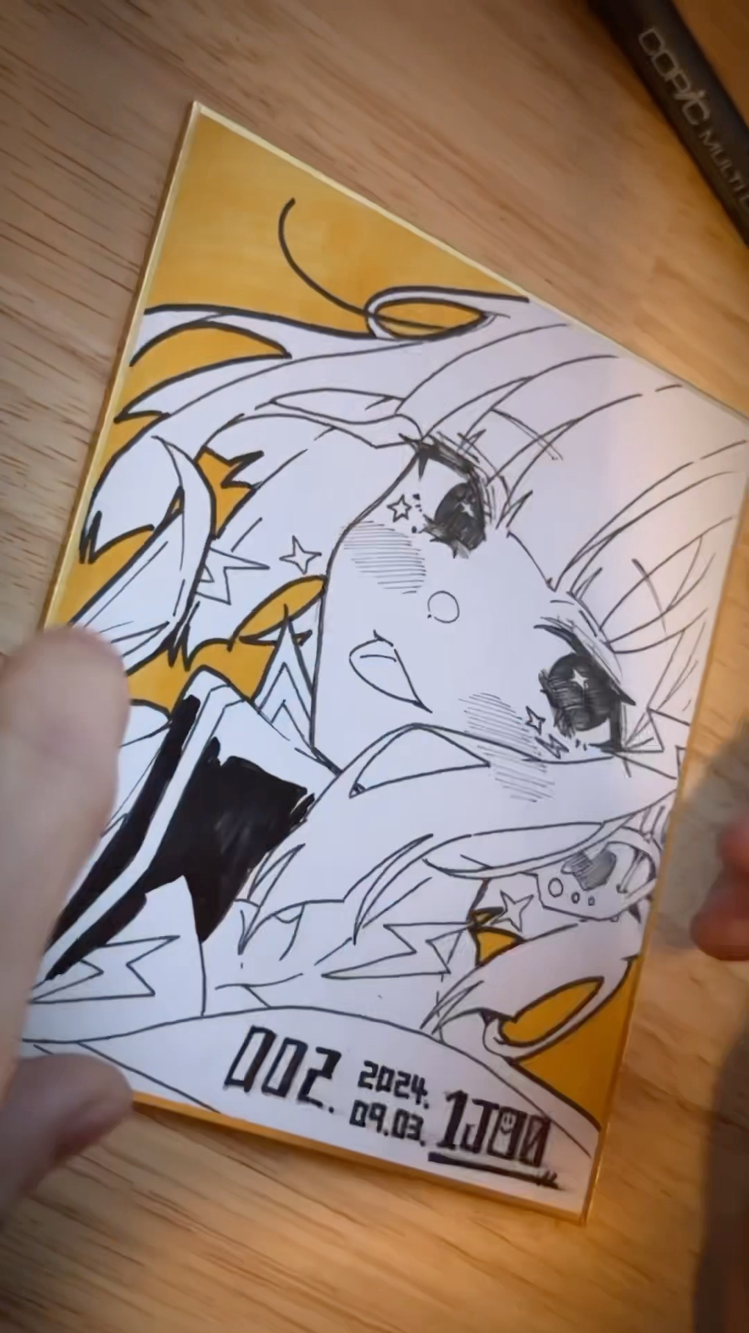 アナログ　原画イラスト 毎日原画 002】毎日原画制作チャレンジ中！#イラストメイキング