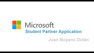Microsoft Student Partner Application [Selected ]