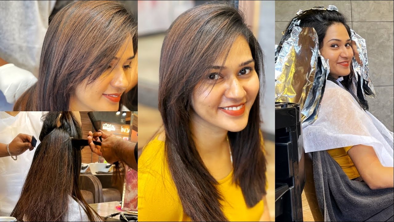 I got my First HAIR COLOR and KERATIN done at Vurve Salon | Hair cut for  Brides? - YouTube