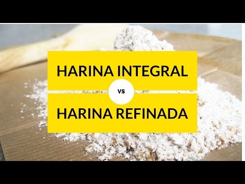 Vídeo: Diferencia Entre Harina De Trigo Integral Y Harina Para Todo Uso