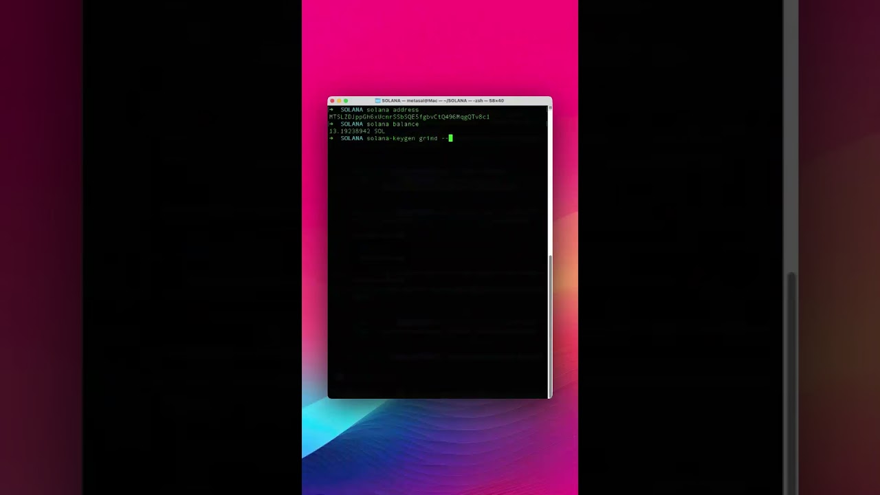 How to create a Solana Token with a custom address