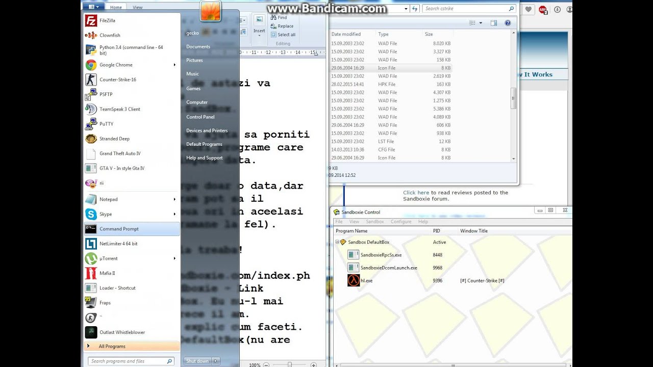 Cum utilizez un program de doua ori cu SandBoxie ?