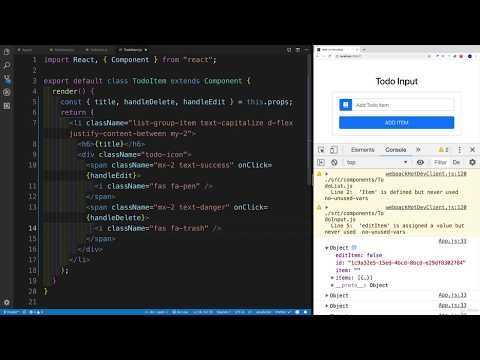 Creating Simple Todo App in ReactJs - Todo Item Component - Part 9