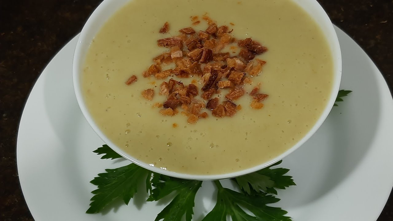 Creme de salsão/aipo. Sopa de salsão muito saborosa