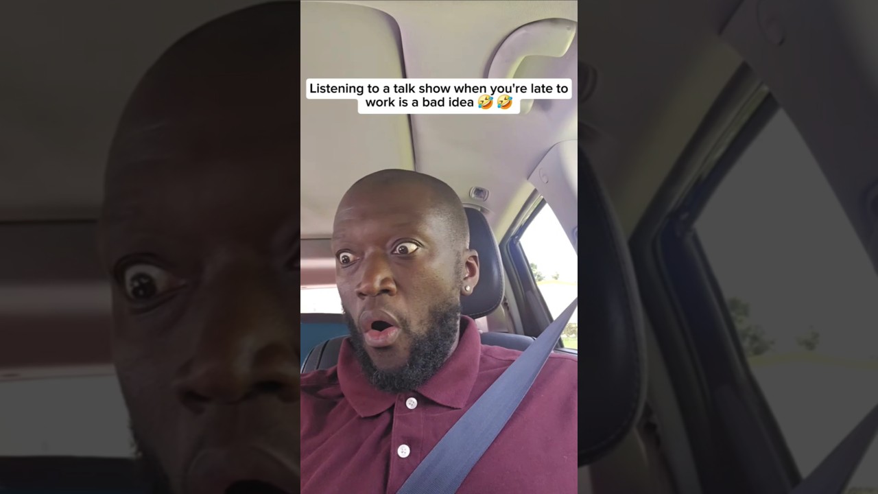 listening to morning talks shows will make you late 🤣