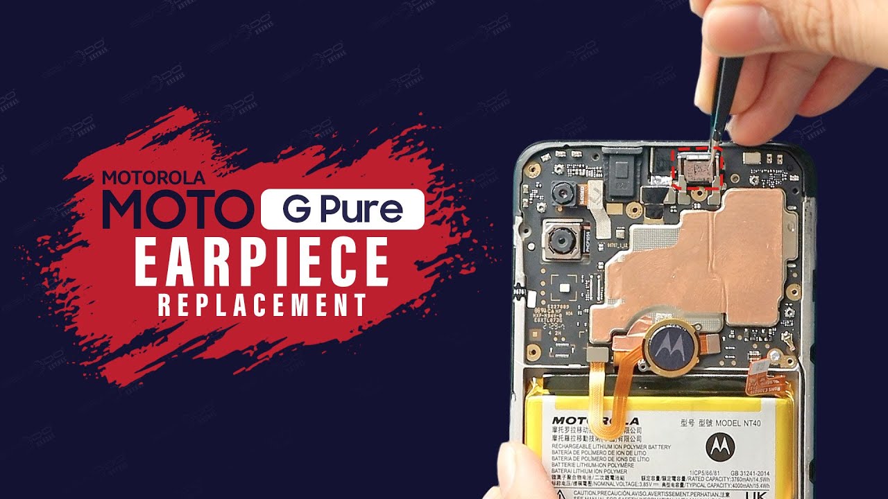 Motorola Moto G Pure Earpiece Speaker Replacement XT2163 - YouTube