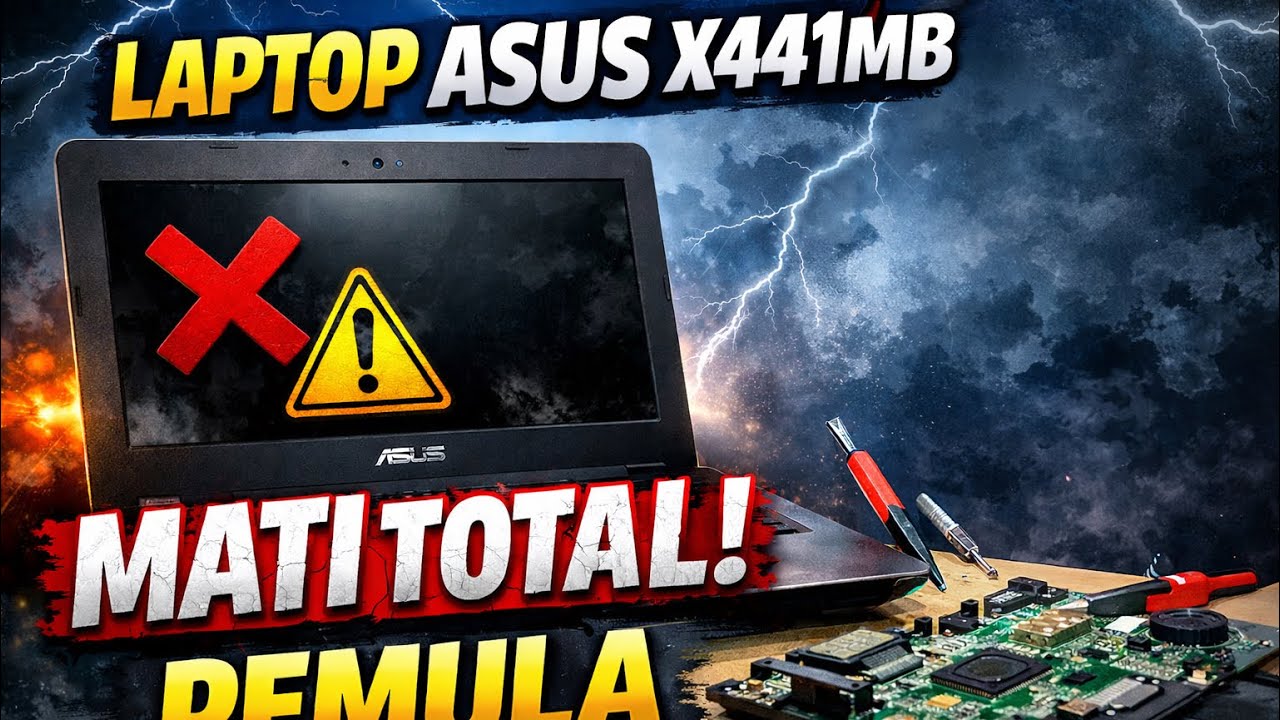 Laptop Asus X441MB | Mati total | IC BQ24780S | ACOK 0V | Pemula | 