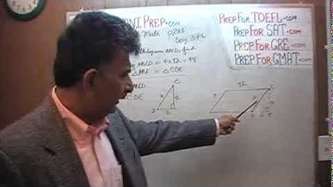 Revised GRE Math Day 371, p261 - Parallelogram - Prep Tutor via Skype GRE, GMAT, SAT, ACT, TOEFL