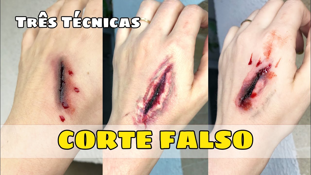 3 formas de fazer Machucado Falso - Halloween