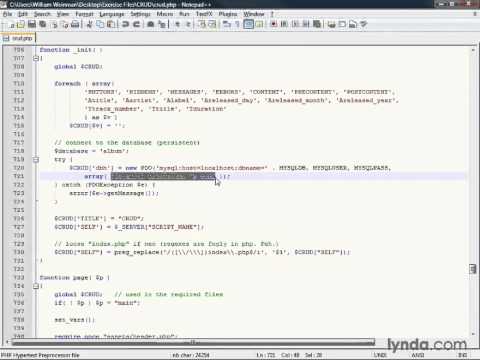 9. PHP's PDO Interface with MySQL.avi