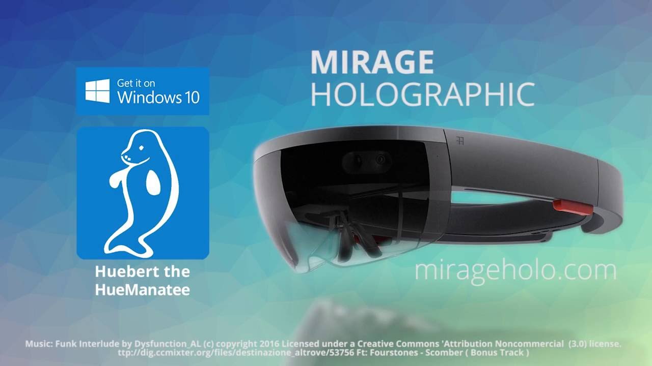 Meet Huebert! Virtual Rainbow Manatee for Windows Holographic