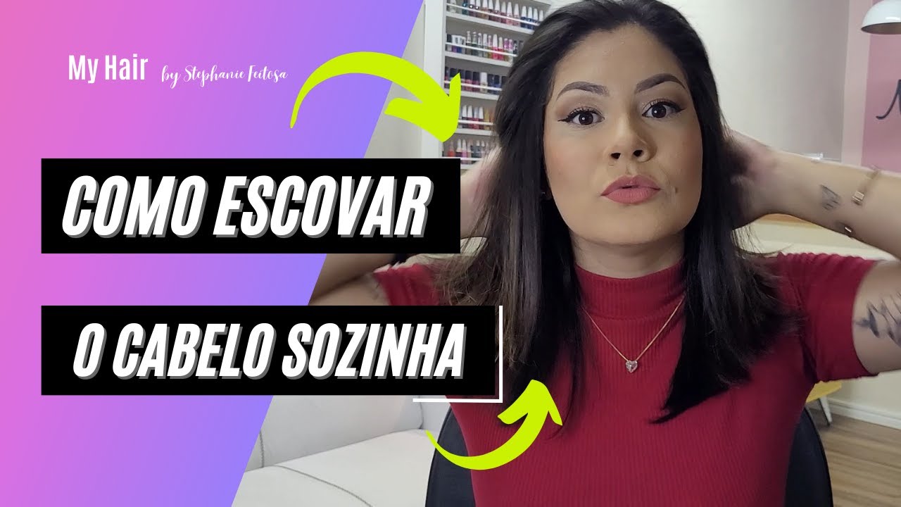 COMO ESCOVAR CABELO CURTO/MÉDIO SOZINHA