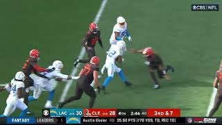 Jacoby Brissett throws CRUCIAL redzone interception