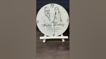 Custom Laser Engraved clock