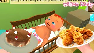 Bayi Sultan Upin Ulang Tahun Minta Kue Sama Ayam Goreng 🤣😂 | Game Wilson Kiddy