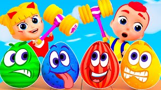 Surprise Eggs Kids Songs + MORE Nursery Rhymes | Tinytots