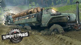 Spintires - PC - 4-Player Co-op! - Completing 'The Hill' Map, Pt. 1