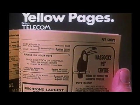 Yellow Pages 'Let your fingers do the walking' 1982 TV Commercial