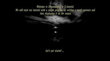 Programming in C, Tutorial #1 - Hello World (UPDATED)
