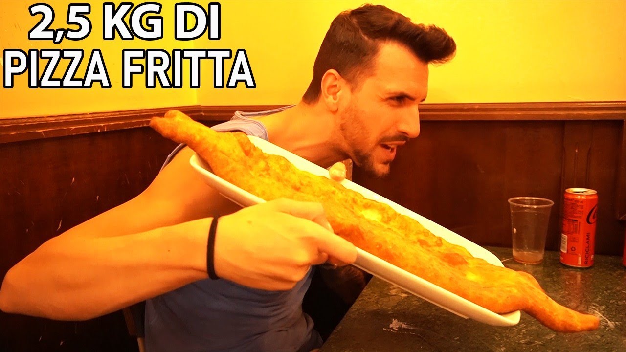 HO MANGIATO 2,5 KG DI PIZZA FRITTA PIÙ i FRITTI dalla pizzeria PELLONE
