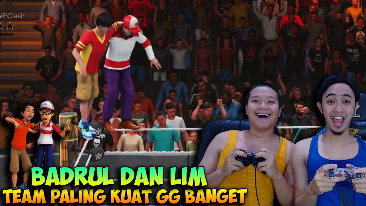 BADRUL DAN LIM TEAM TERKUAT DI DURIAN RUNTUH GG BANGET - WWE UPIN IPIN INDONESIA