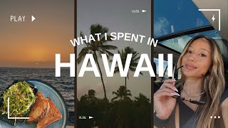 HOW MUCH I SPENT A WEEK IN HAWAII | honest & transparent, must eat food, + hidden gems