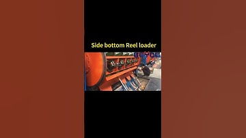 Rigid Stranding machine reel loader working  #cable #machine