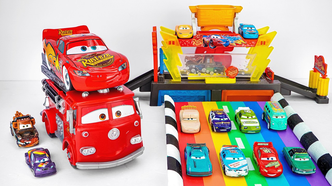 Lightning McQueen Super Unboxing 🚗💨 | Disney Cars Lightning McQueen Launch & Race Playset #mcqueen