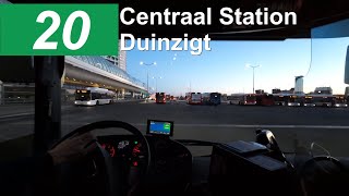 Busdriver´s POV | HTM lijn 20: Centraal Station  Duinzigt v.v. | HTM 1042 | 2024