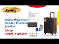Review 6000W High-Power Wooden Bluetooth Speaker - Cheap Portable Speaker On AliExpress 2024