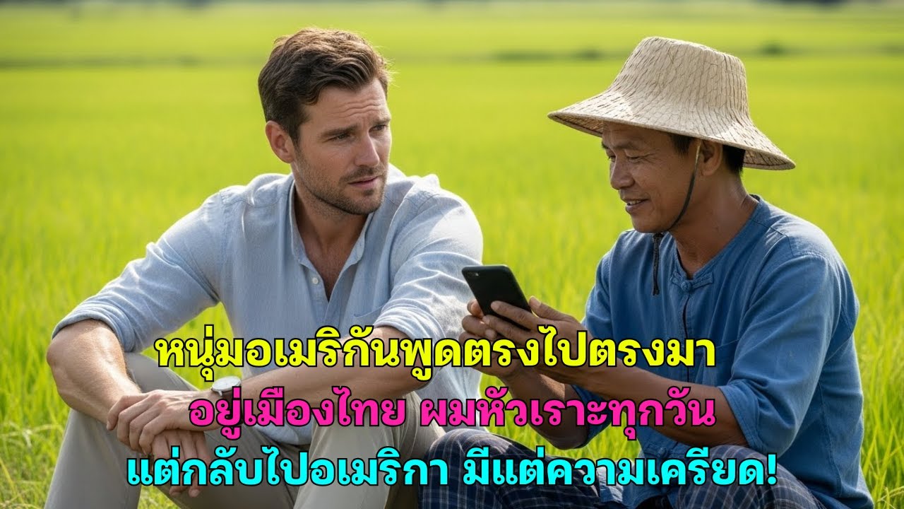 หนุ่มอเมริกันพูดตรงไปตรงมาอยู่เมืองไทย ผมหัวเราะทุกวันแต่กลับไปอเมริกา มีแต่ความเครียด!