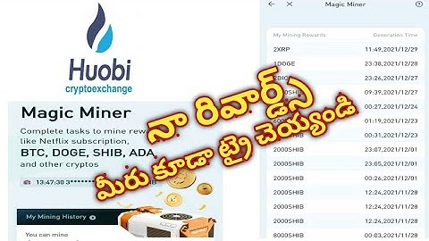Get Free Crypto Coins In Huobi Global || Magic Miner || Cryptoinfo ||