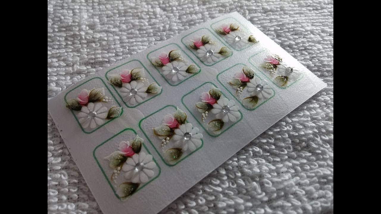 Dica de como carimbar/ margarida  com botao/Passo a Passo