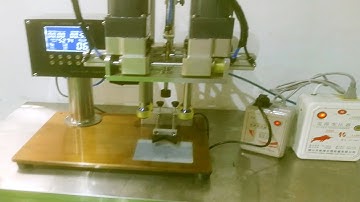 testing screw capping machine desktop capper semi auto for Colombian customer taponadora de botellas