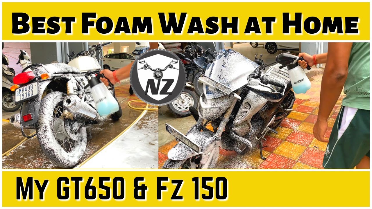 Best Bike Foam Wash at Home Continental GT650 & Yamaha FZ150 cleanup