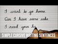 Simple cursive writing sentencescursive handwritingcursive handwriting practicehandwriting