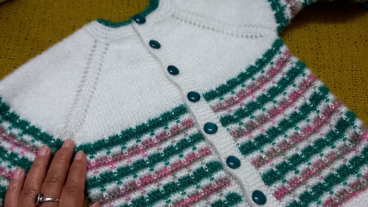 (P-1)3 year baby colorful sweater/आसान तरीके से बनाए #handknitting #handknit #knitting
