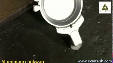 Evans Castec Aluminium cookware production by our machine