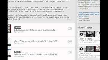 Chess World.net: Playlist: Sicilian Dragon for those who like their King living on the edge!