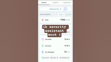 ib security assistant mock 1 #ib #ssccgl #ssc #shorts #jaidmeel